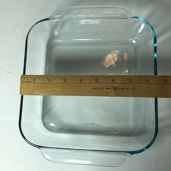 Pyrex‎ Dish Pan 2 Qt Clear 8x8x2 Square Casserole Brownie Baking #222 No Lid B3 - Picture 2 of 9
